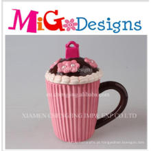 Caneca de Cupcake de Cerâmica Glamourosa